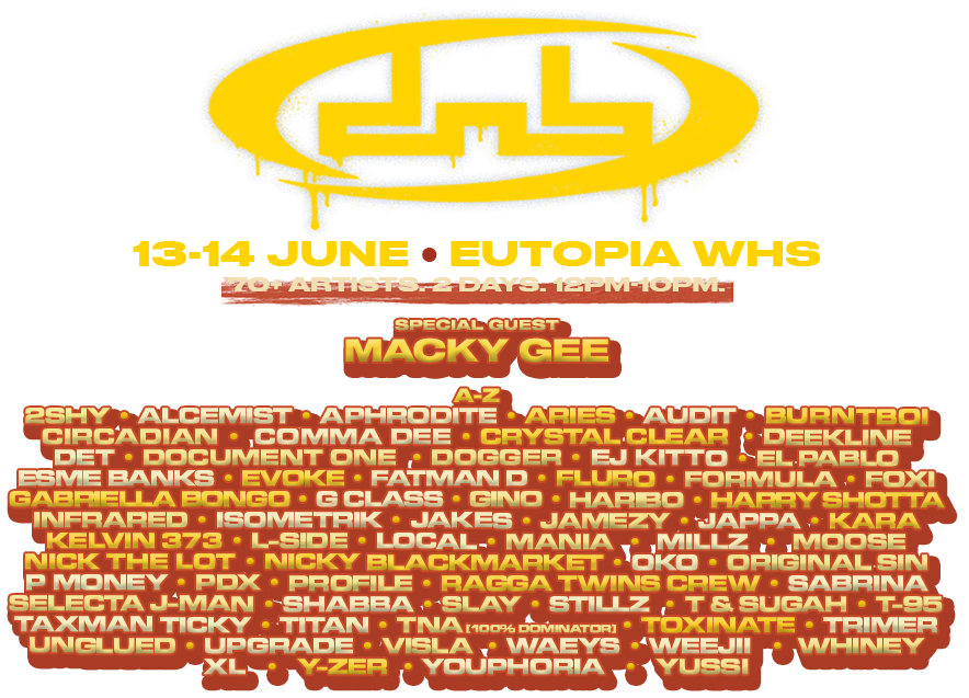 DnB Allstars London 13-14 June at Eutopia Warehouse - 70+ artists, 2 days, 12pm-10pm - special guest Macky Gee - full lineup A-Z